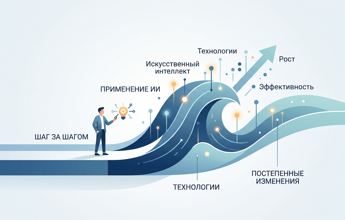 Волны ИИ-перемен: как компании начать получать пользу от искусственного интеллекта без большой трансформации?